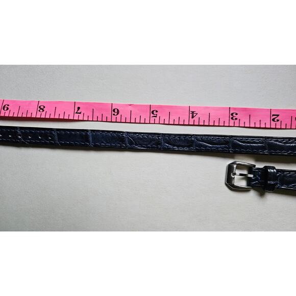 14mm Lug/12mm Navy Blue Alligator Watch Double Tour Strap Lug  (Hermes Cape Cod) - Picture 8 of 12